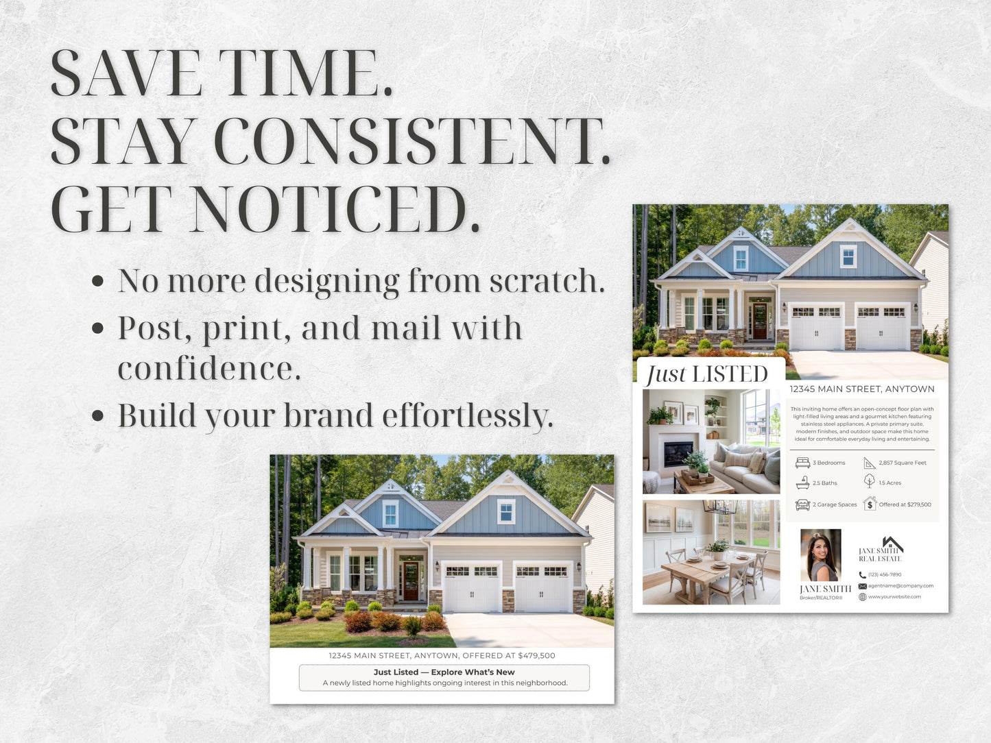 144 Real Estate Marketing Templates | Realtor Canva Mega Bundle | Flyers, Postcards & Social Media