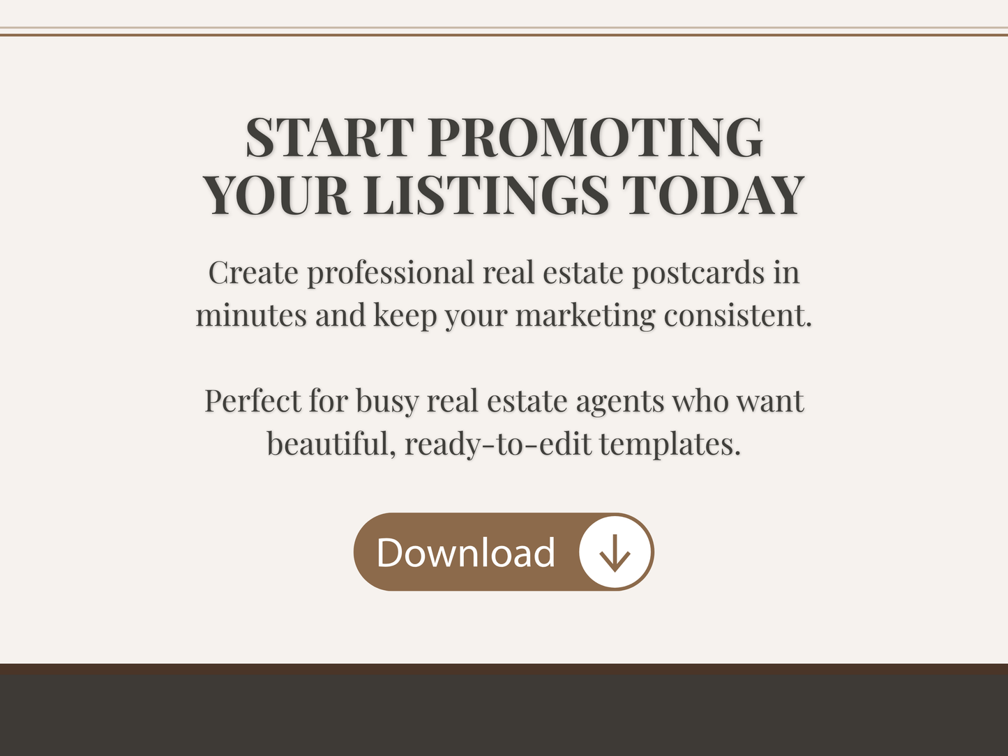 Luxury Just Listed Postcard Templates Canva