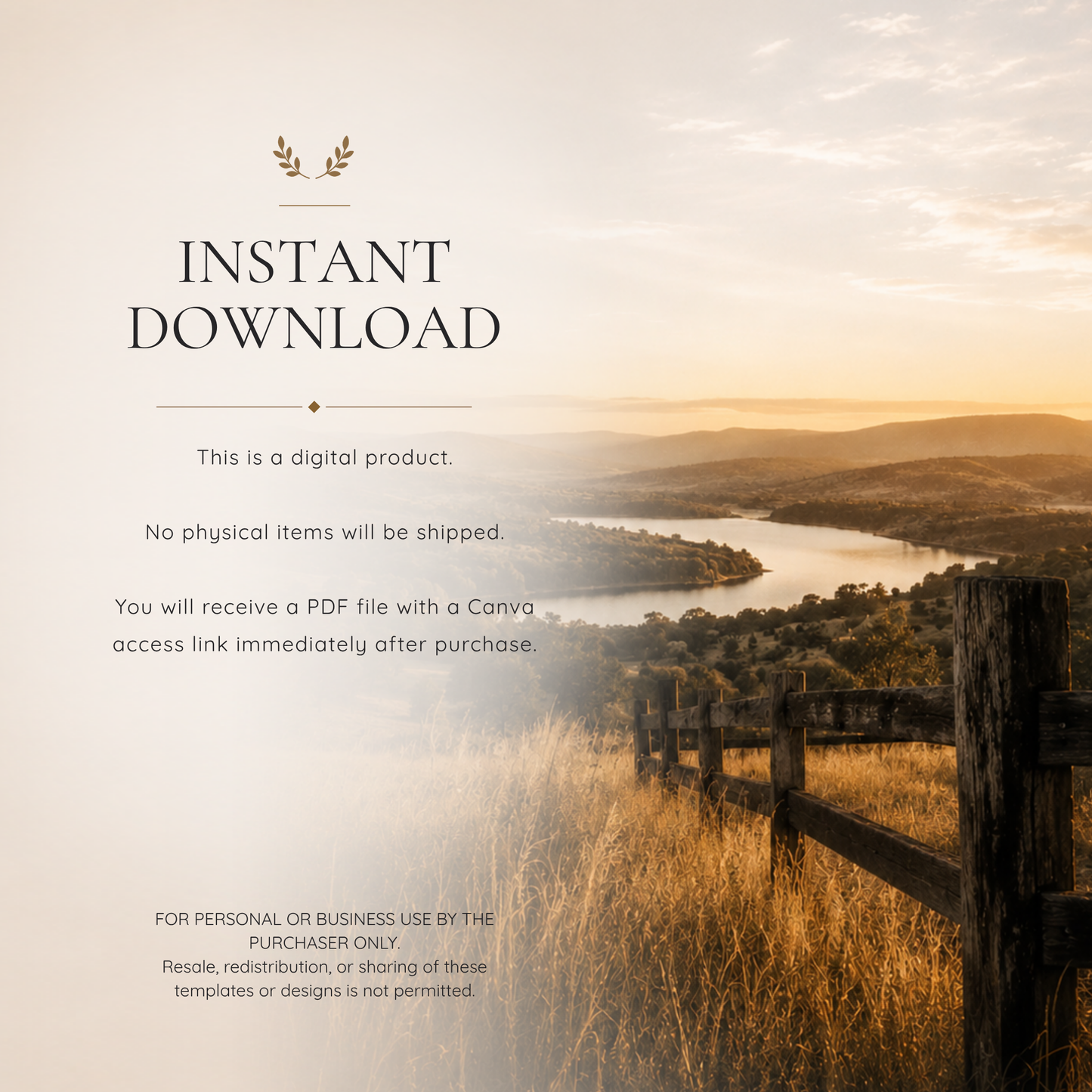 Luxury Land & Ranch Real Estate Canva Templates
