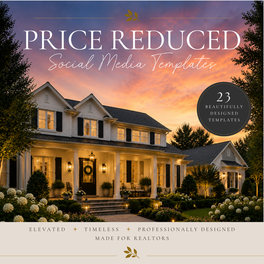 Price Reduced Real Estate Templates