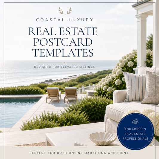 Luxury Realtor Postcard Templates for Canva