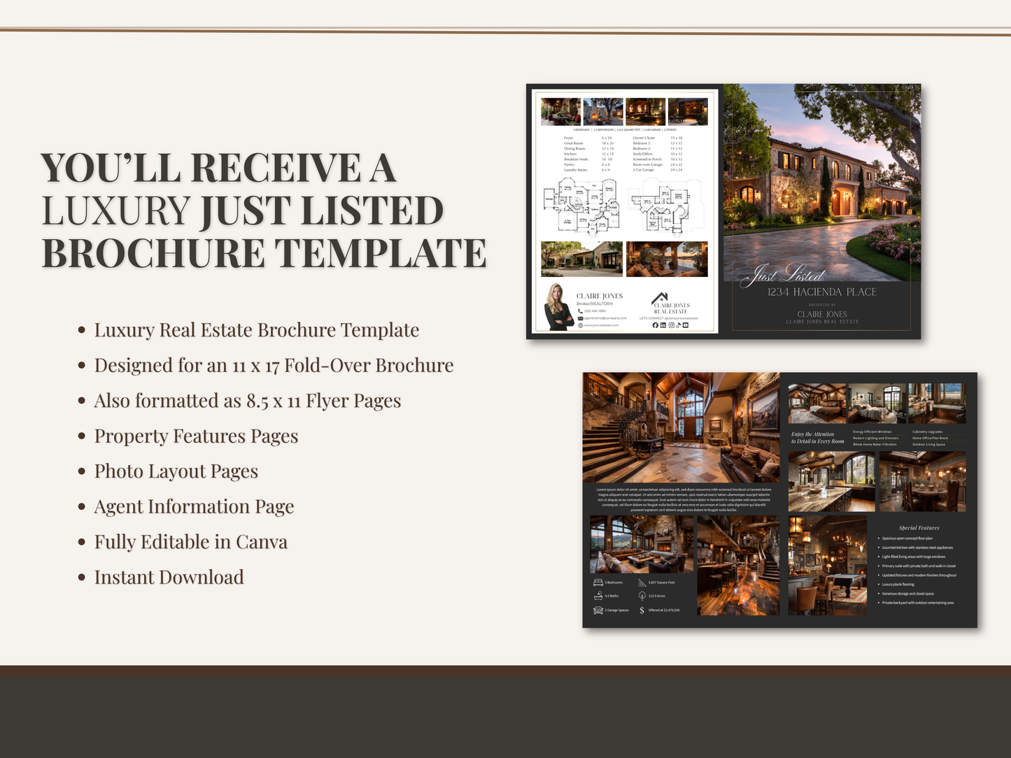 Luxury Just Listed Brochure Template