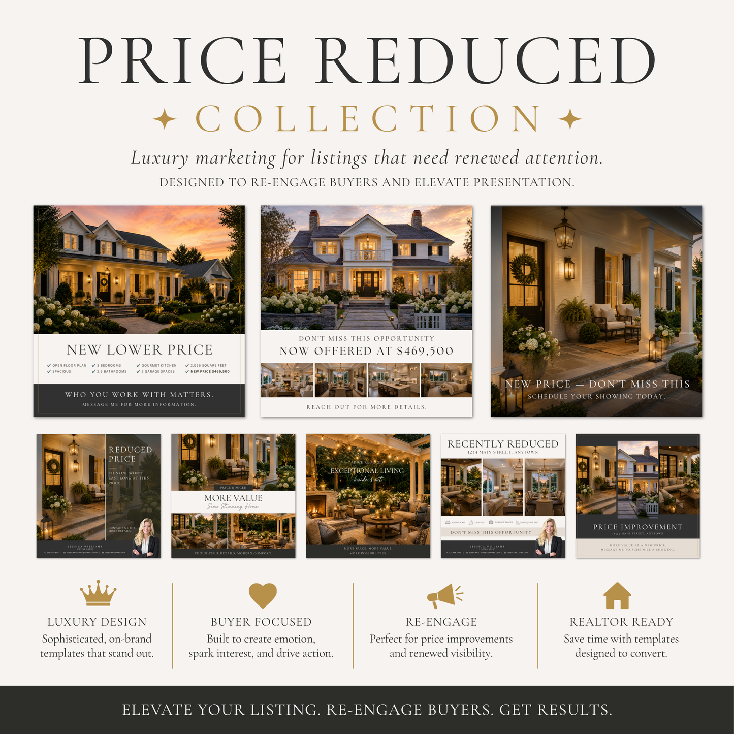 Price Reduced Real Estate Templates