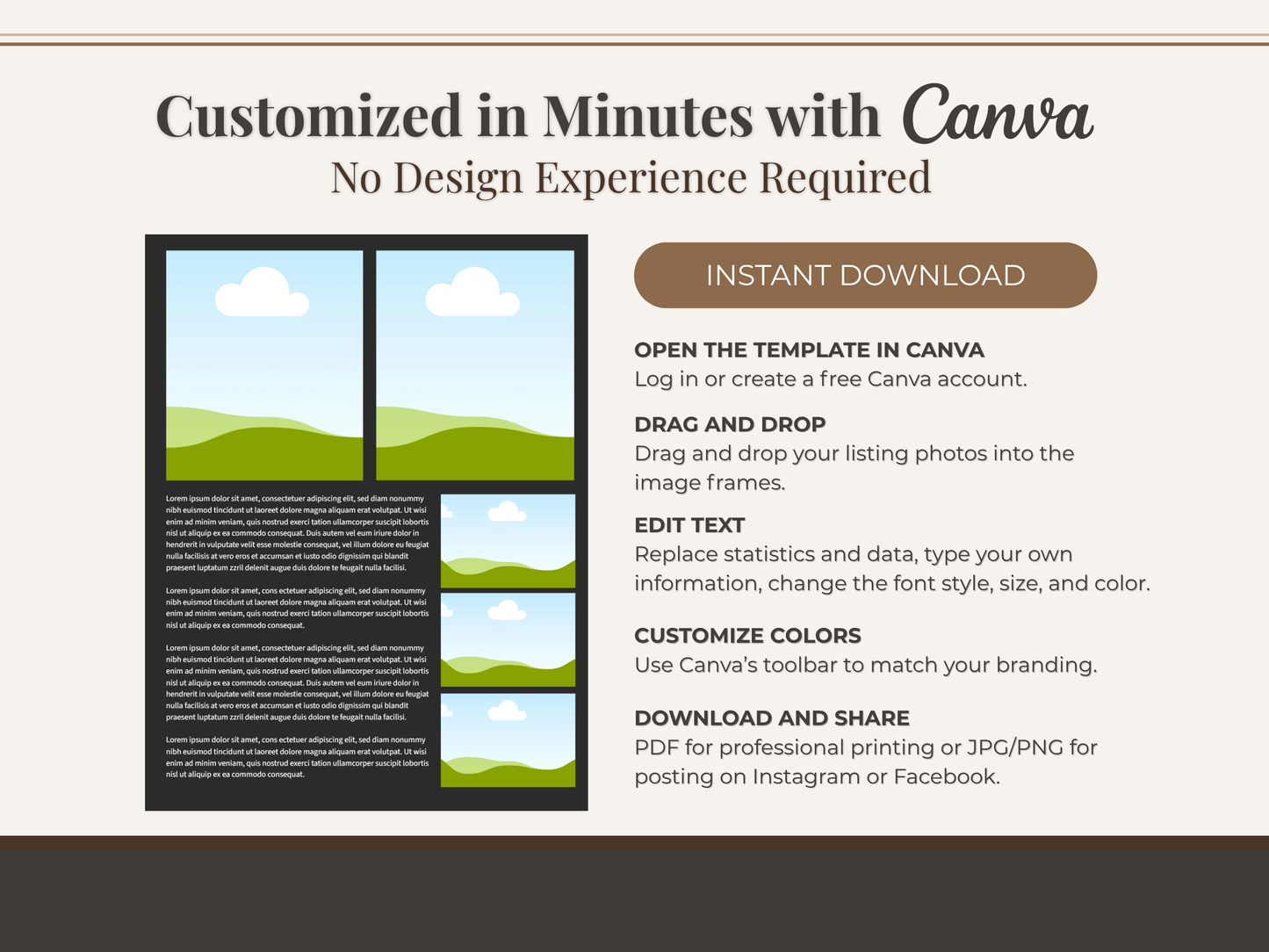 Luxury Realtor Brochure Bundle (6 Templates)