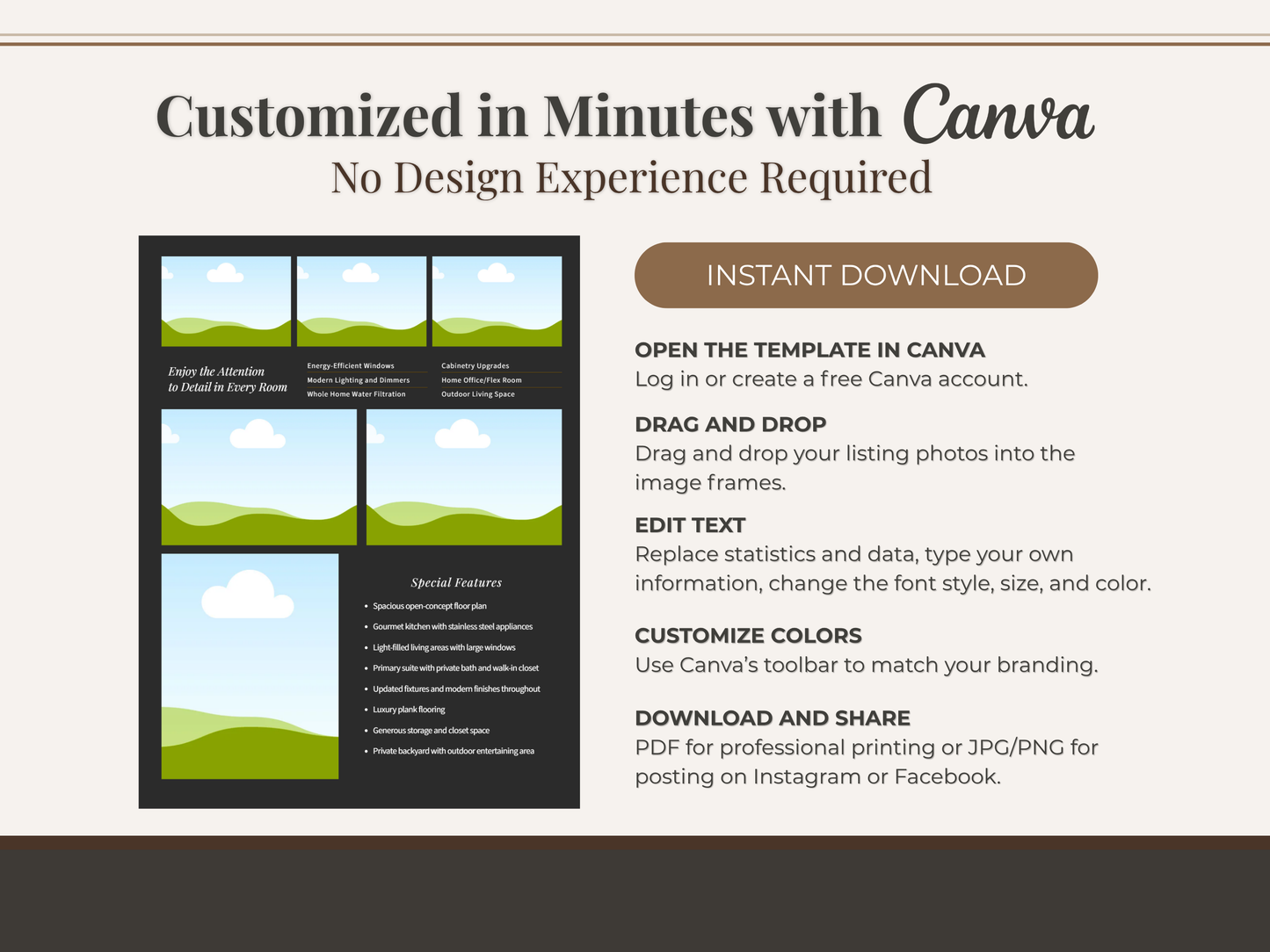 Luxury Just Listed Brochure Template