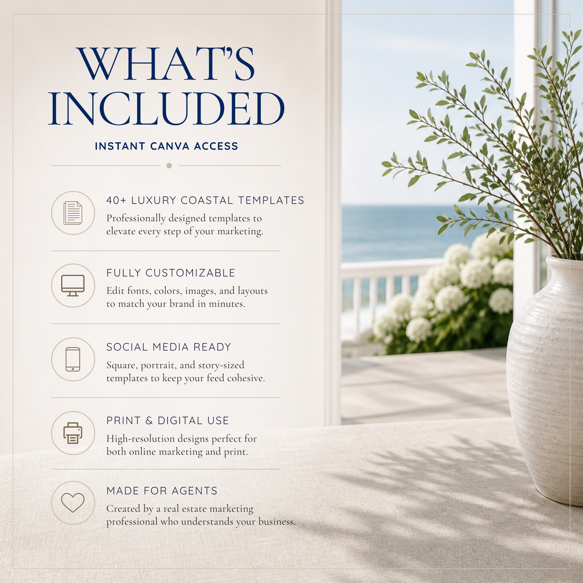 Coastal Luxury Real Estate Marketing Bundle