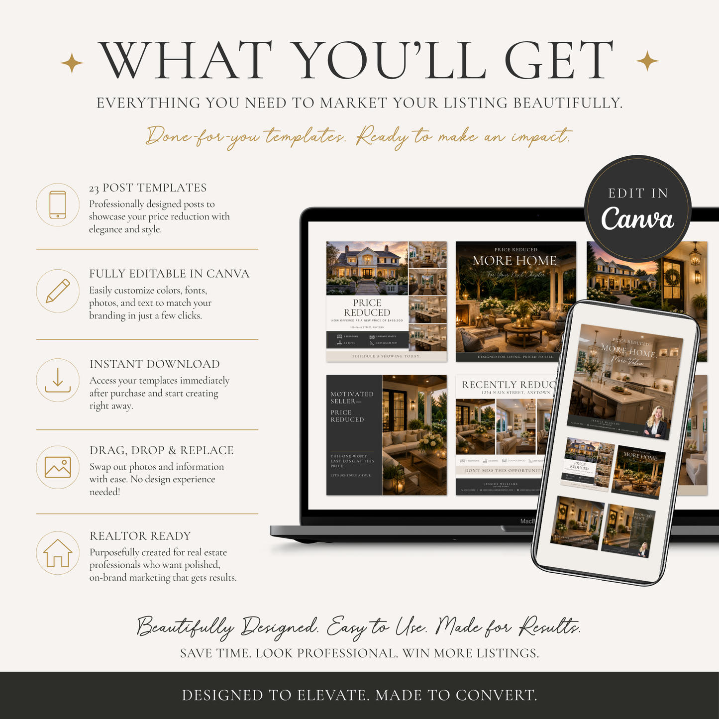 Price Reduced Real Estate Templates