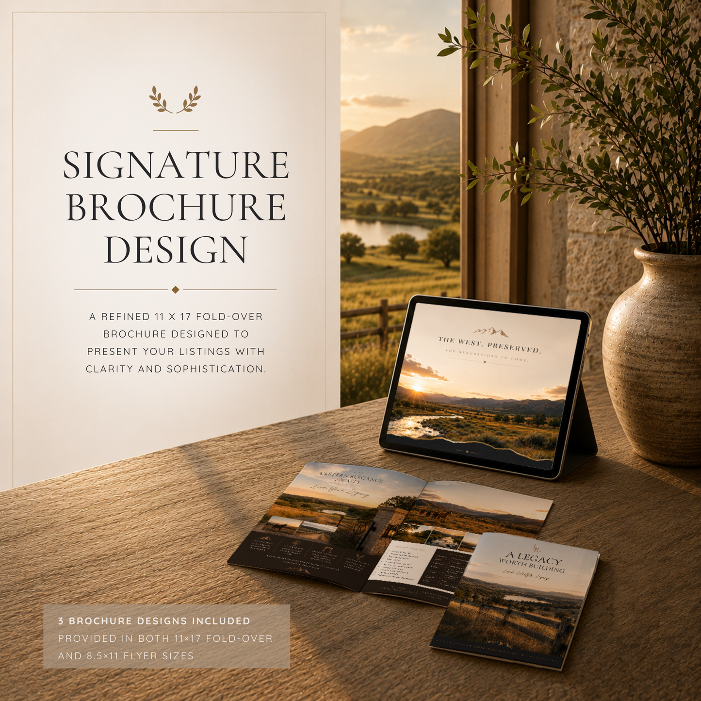 Luxury Land & Ranch Real Estate Canva Templates