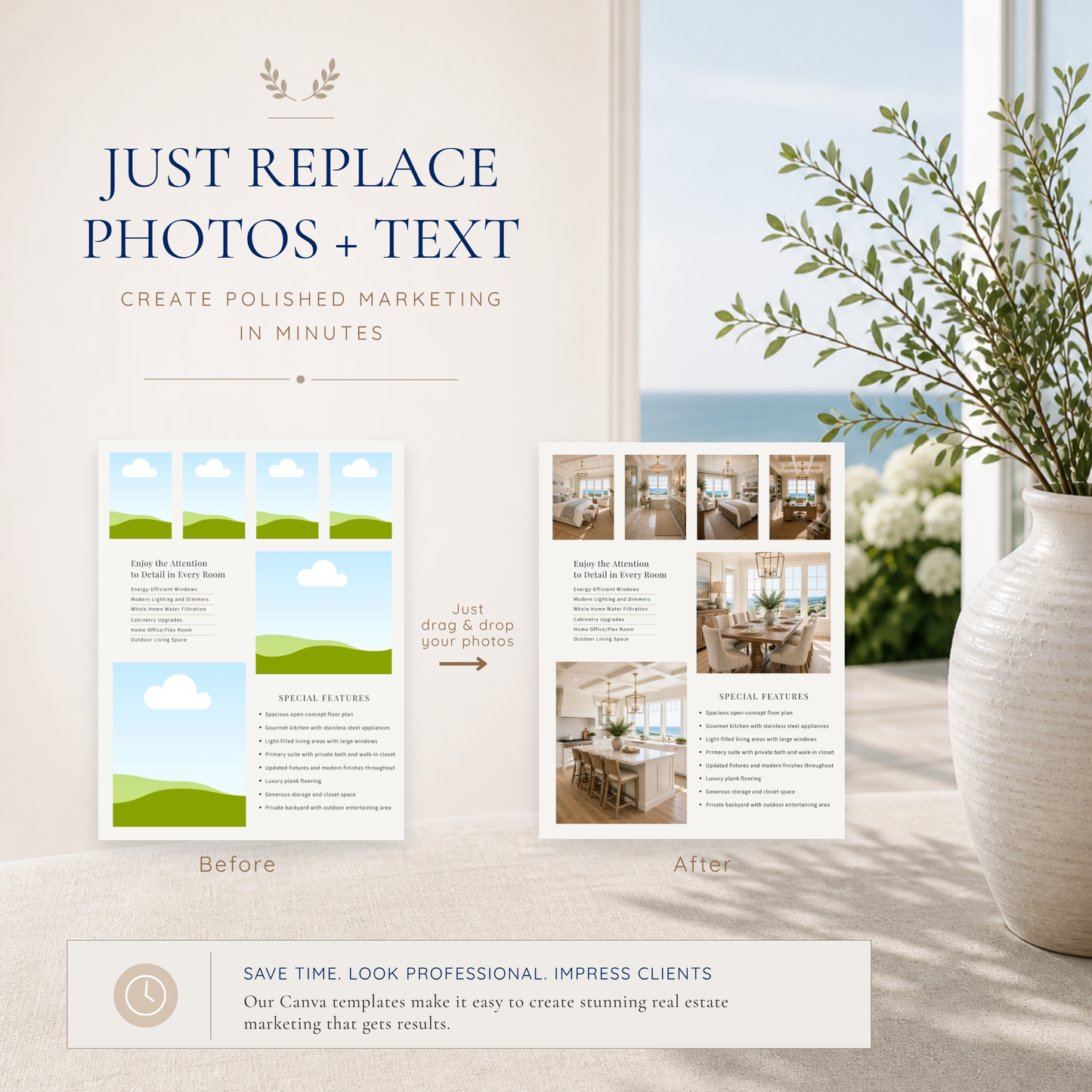 Luxury Real Estate Brochure Templates for Canva