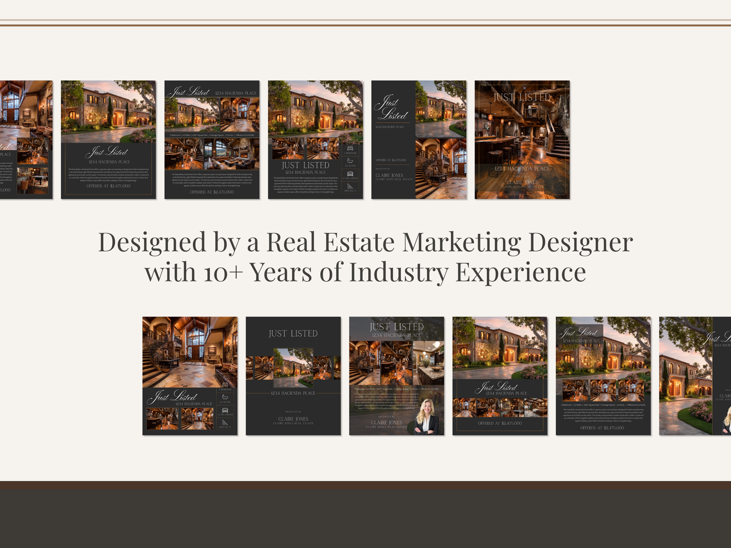 Luxury Just Listed Social Media Templates Canva