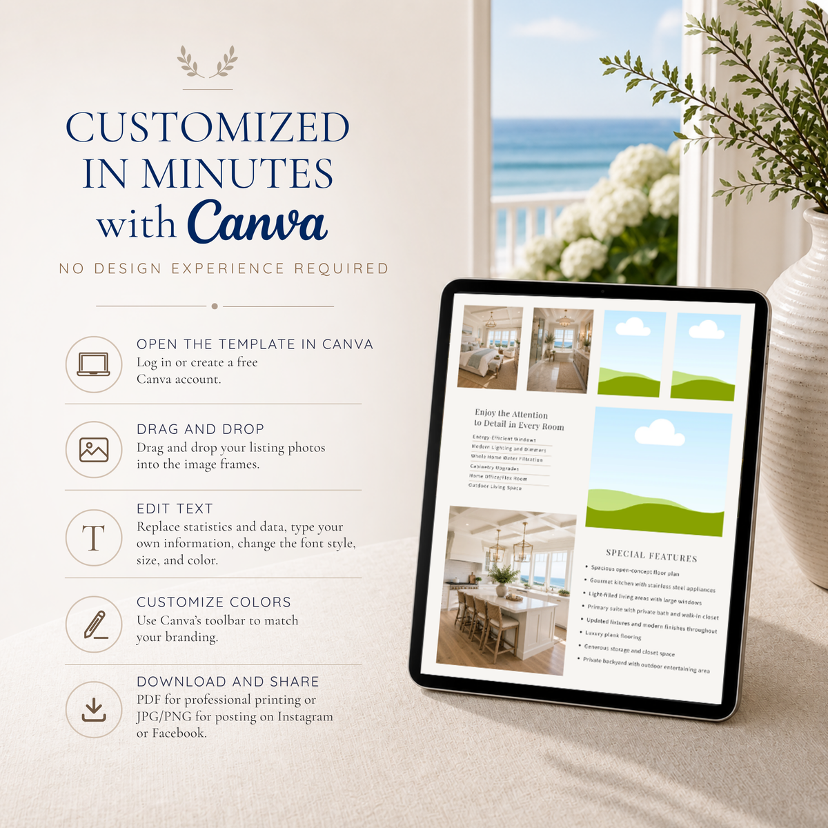 Coastal Luxury Real Estate Marketing Bundle