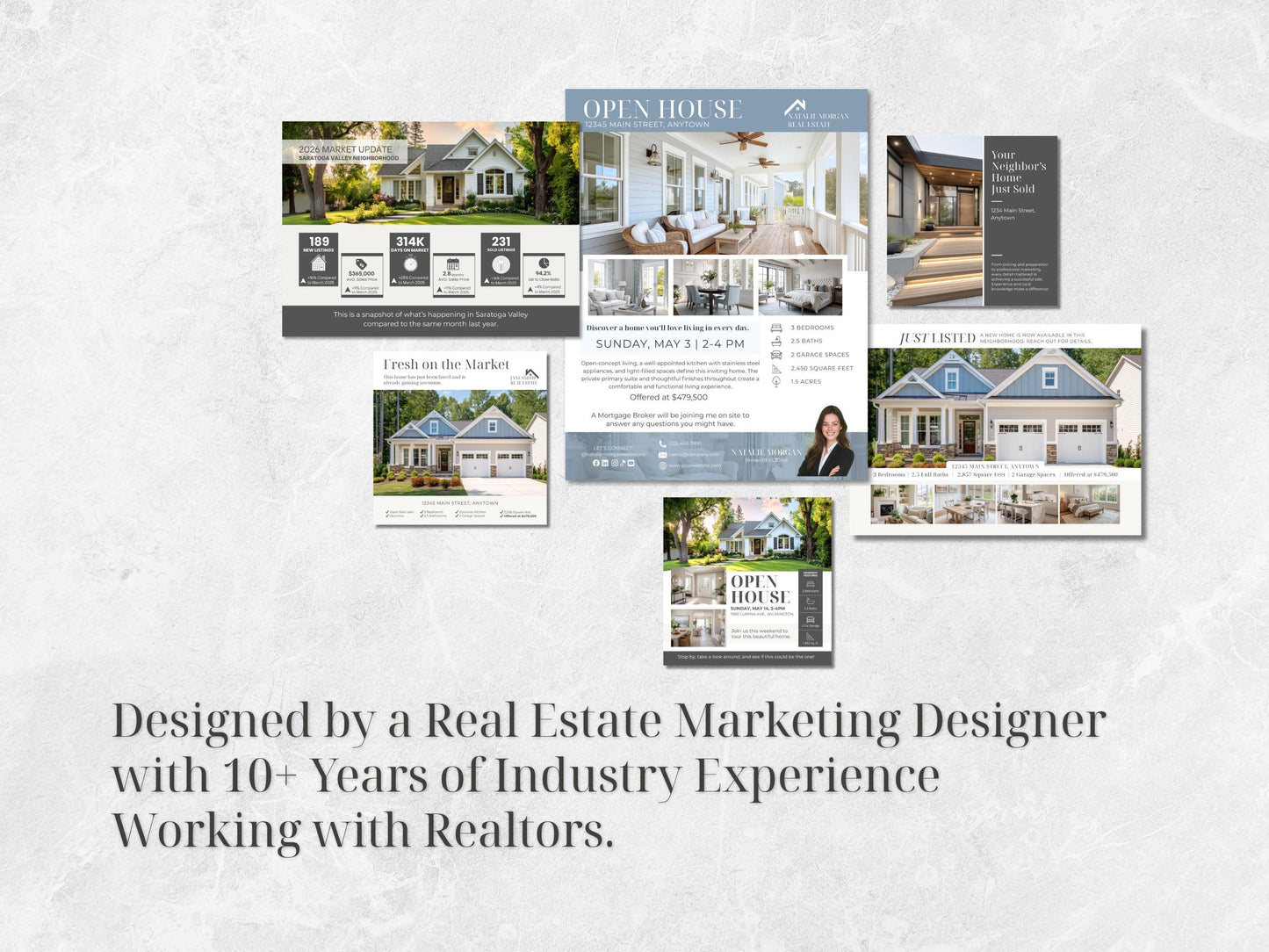 144 Real Estate Marketing Templates | Realtor Canva Mega Bundle | Flyers, Postcards & Social Media