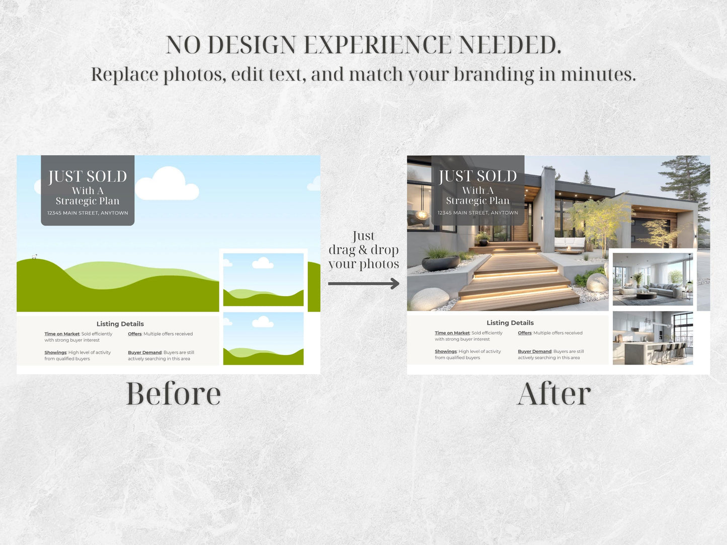 Just Sold Postcard Template Bundle | 12 Canva Editable Realtor Postcards | 5x7 Real Estate Marketing Templates | Instant Download