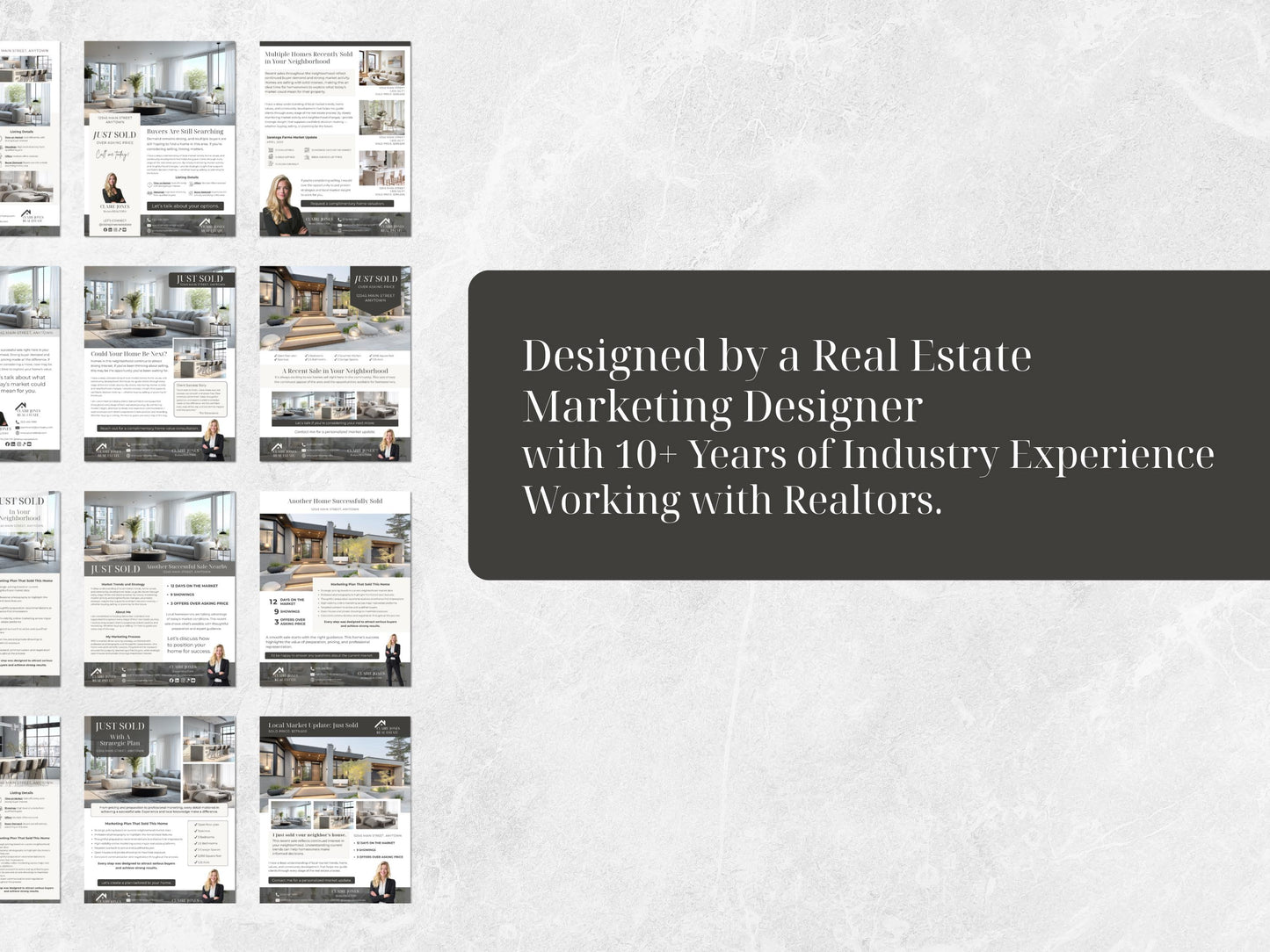 Just Sold Flyer Templates, Real Estate Canva Templates, Editable Realtor Marketing Flyers, Seller Lead Generation