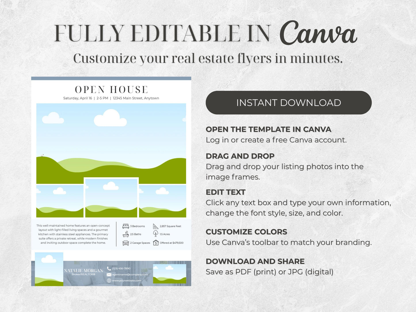 144 Real Estate Marketing Templates | Realtor Canva Mega Bundle | Flyers, Postcards & Social Media